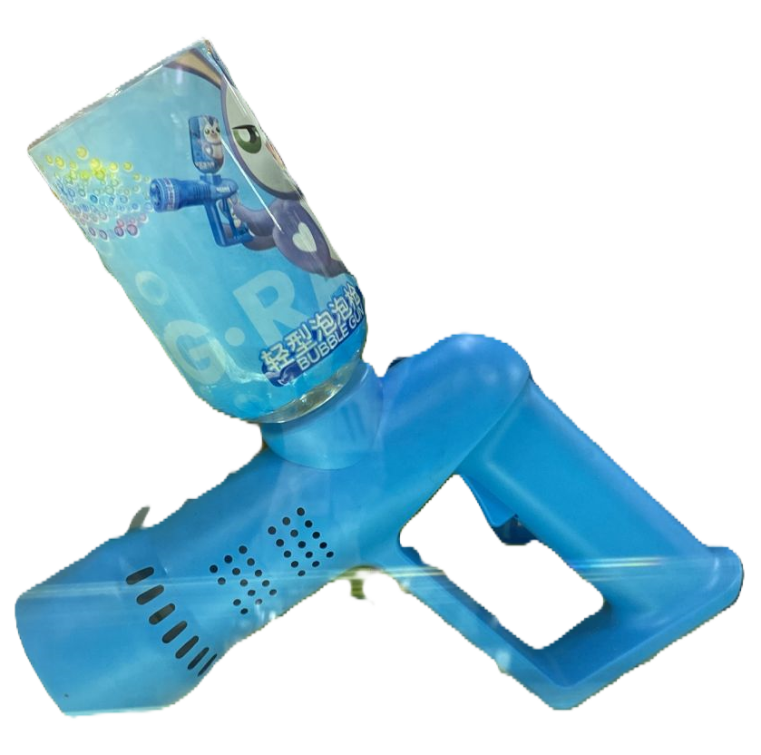 Maquina pistola de burbujas recargable